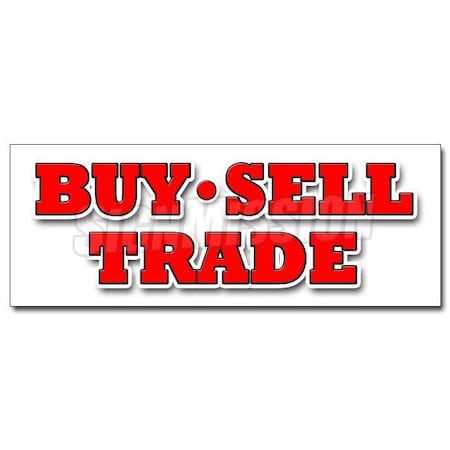 BUY SELL TRADE DECAL Sticker Pawn Shop Video Games Comic Books Fast Cash